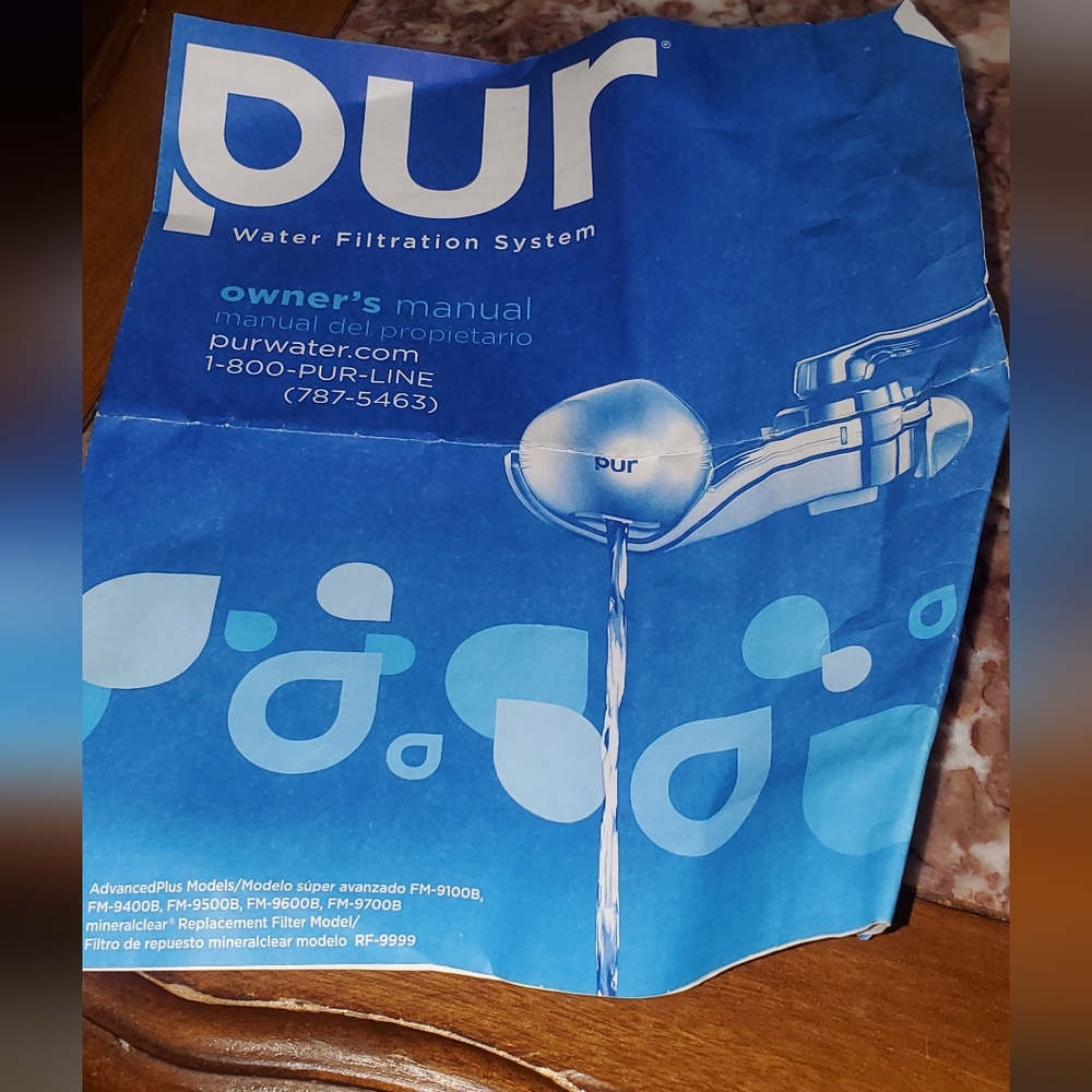 Pur Silver Water Filtration System Packaging
